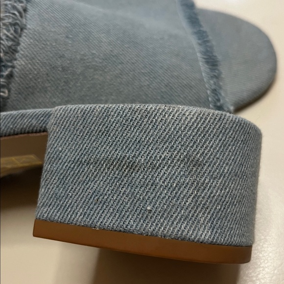 Anthropologie Jeffery Campbell Denim Slides Size 9 - Picture 9 of 12